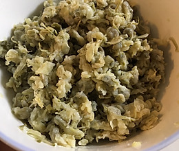 蒸槐花麦饭的做法