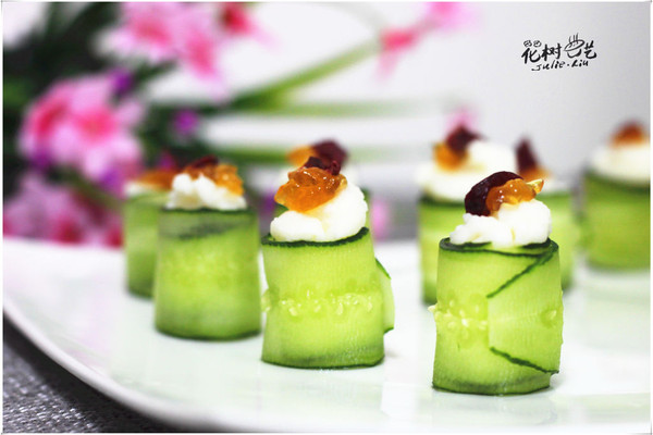 山药泥黄瓜卷