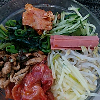 简单爱~韩式拌饭「一人食」的做法图解2