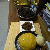 红薯，绿豆沙，南瓜，紫薯月饼的做法图解3