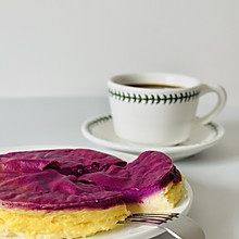 免打发0失败的紫薯酸奶伪芝士蛋糕