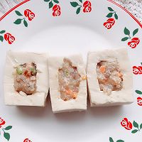 鲜虾酿豆腐的做法图解6
