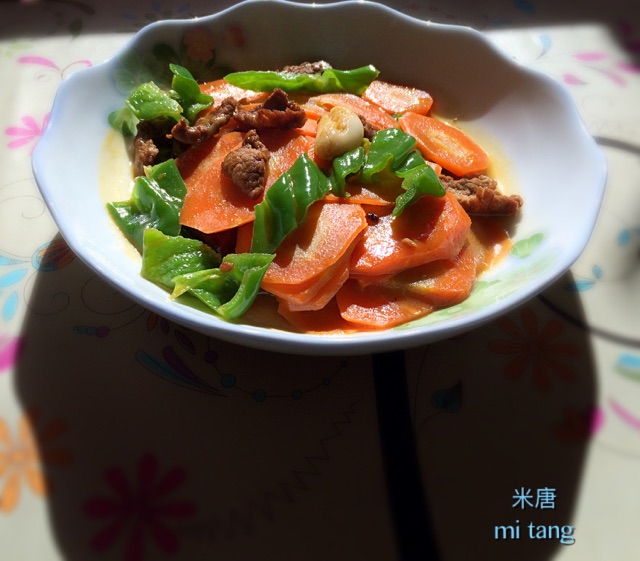 胡萝卜炒肉片的做法图解7