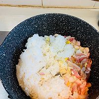 #黑熊农场 出稻吧尝鲜官#辣味培根炒饭的做法图解5