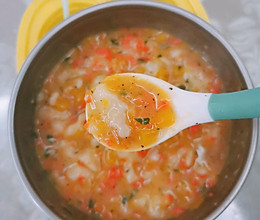 时蔬面疙瘩汤的做法