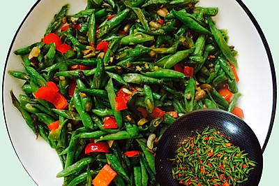 红椒炒豇豆你吃过吗？