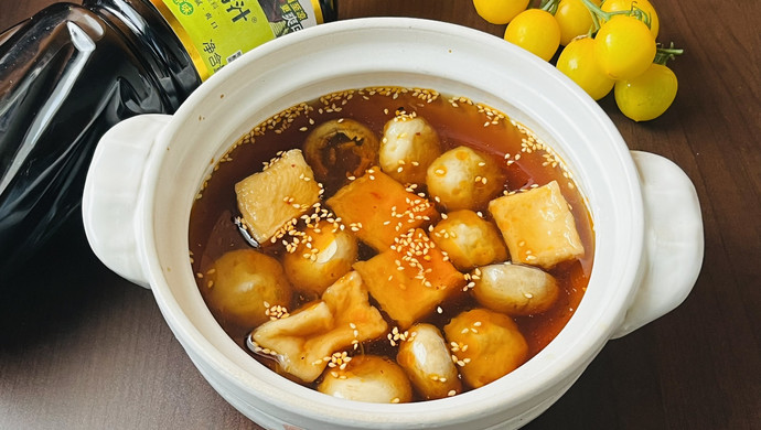 捞汁鱼肉丸豆腐