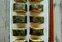 低卡减肥餐～杂蔬寿司的做法