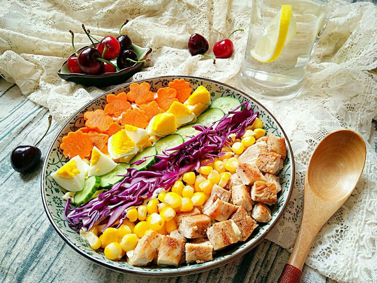彩虹沙拉――增肌减脂两不误的健身餐的做法