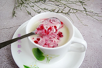 蔓越莓酸奶，做早餐当零食酸甜可口真爽！