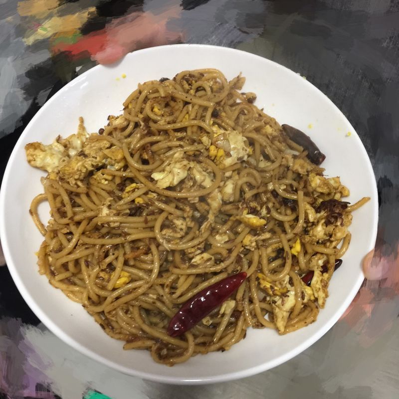 喷香的孜然意面！两颗鸡蛋就搞定！