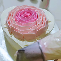 #为爱下厨 七夕橄浪漫#心形奶油蛋糕的做法图解16