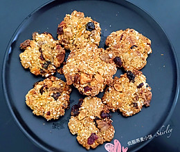 减低脂燕麦代餐小饼的做法