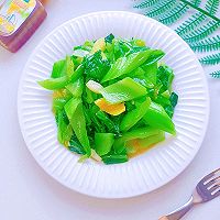 鸡汁清炒芥菜的做法图解1