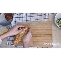 #美食视频挑战赛#Brunch高颜值可颂三明治的做法图解1