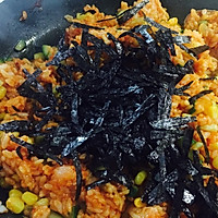 韩式泡菜芝士炒饭，好吃到不行的做法图解6