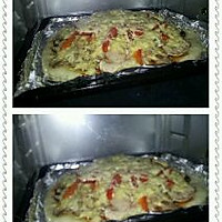 蒜蓉香菇腊肉披萨的做法图解1