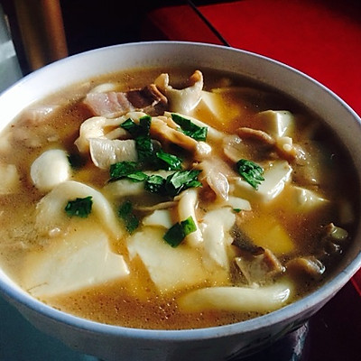 秀珍菇烧豆腐