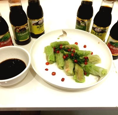 白菜蒸肉卷