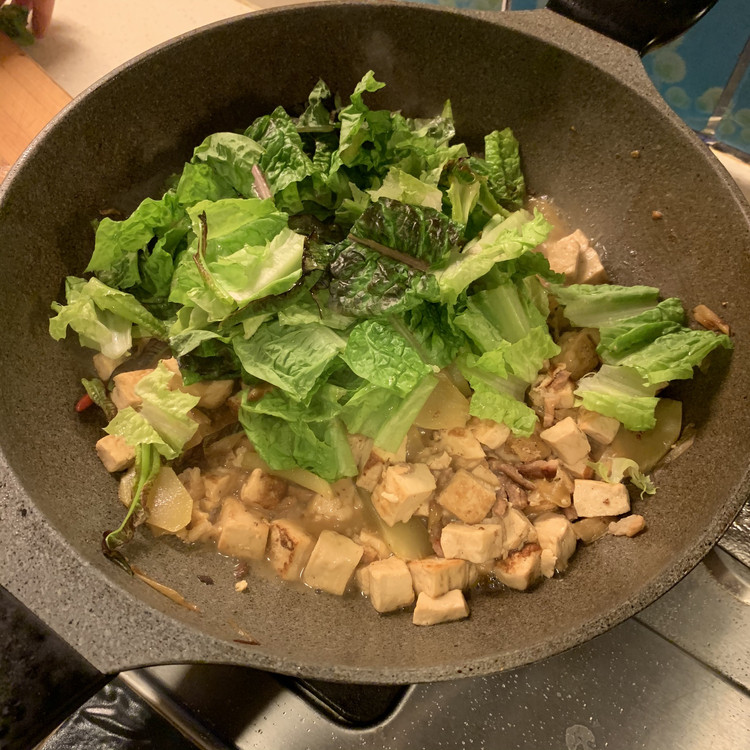 青菜炖豆腐的做法