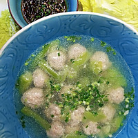 丝瓜猪肉丸子汤的做法图解7