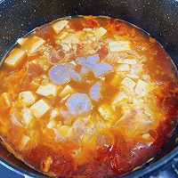 番茄虾仁豆腐汤，鲜嫩诱人超好喝 #减一点更好#的做法图解8