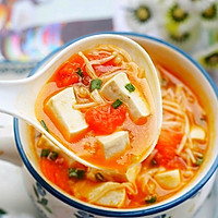 #秋天怎么吃#番茄菌菇豆腐汤的做法图解15