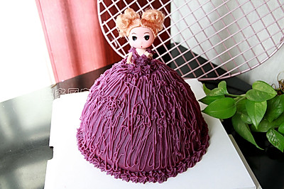 紫薯芭比公主蛋糕