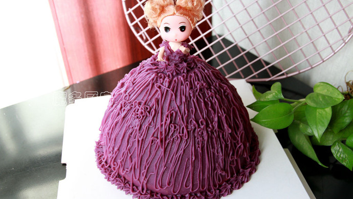 紫薯芭比公主蛋糕