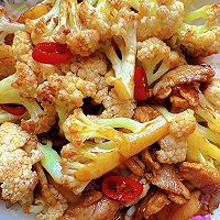 小炒花菜的做法图解5