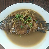 红烧罗非鱼的做法图解9