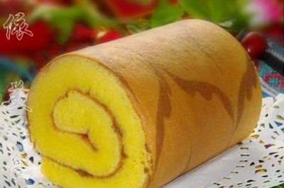 千叶纹烫面蛋糕卷