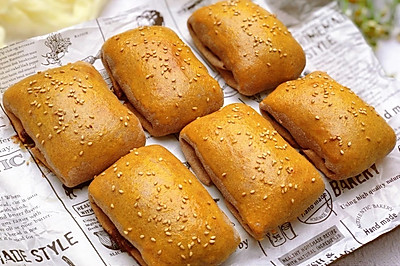免发面√皮酥肉嫩√低脂烤全麦鸡肉包