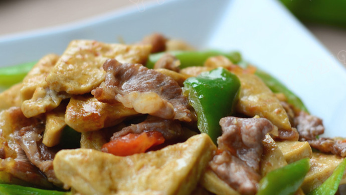 【青椒炒豆腐】——贵州家常小炒