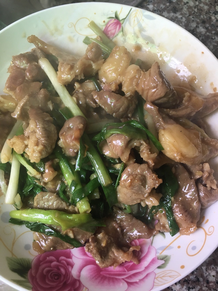 小葱炒牛肉的做法
