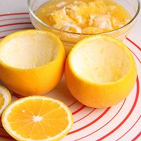 美味的甜橙蒸蛋的做法图解2