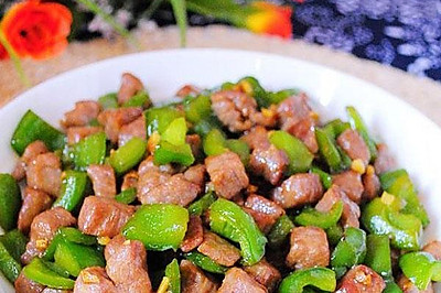 青椒蚝油牛肉粒
