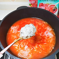 番茄虾滑粉丝煲的做法图解8