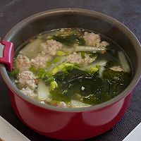 夏日香飘飘的廋肉丸子冬瓜汤的做法图解9