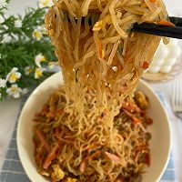 #感恩节烹饪挑战赛#香炒米线的做法图解13