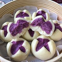 #人人能开小吃店#紫薯开花馒头的做法图解14