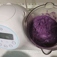 牛奶紫薯卷的做法图解3