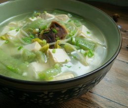 丝瓜豆腐汤的做法