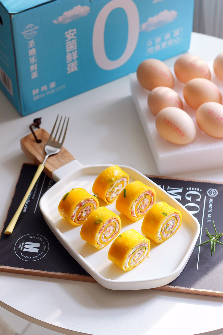 双色日式鸡蛋卷的做法