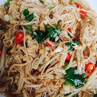 凉拌金针菇的做法图解2