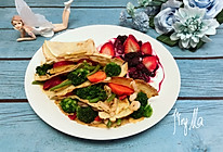 杂蔬海鲜卷饼，餐桌上的田园 #美味烤箱菜，就等你来做！#的做法