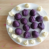 微甜紫薯拉丝仙豆糕-烤箱版的做法图解3