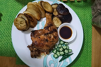 迷迭香煎鸡腿