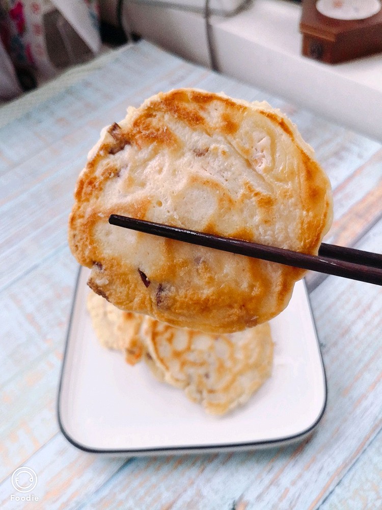三文鱼香菇饼的做法