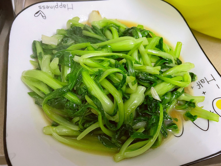 三分钟炒青菜（鸡毛菜）的做法